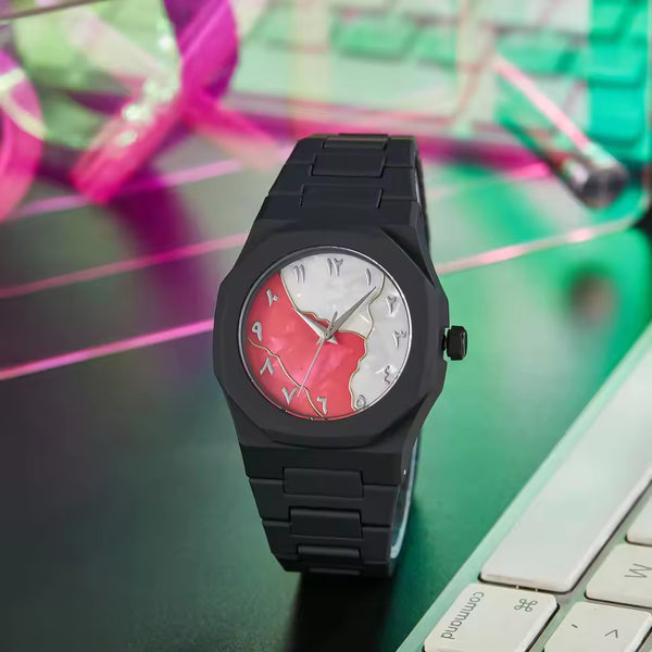 Aura watch 2025 New Arabic Aura Watch Black Modern Creative Design